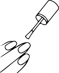 nailed pedicure manicure polish