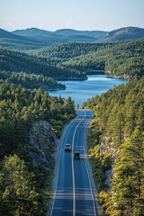 mountain road in the mountains