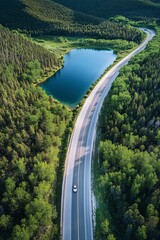 mountain road in the mountains