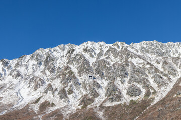 snow covered mountains