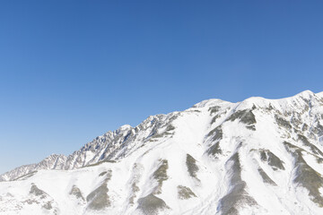 snow covered mountains