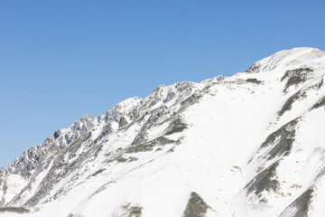 snow covered mountains
