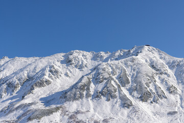 Snowy mountains of Japan