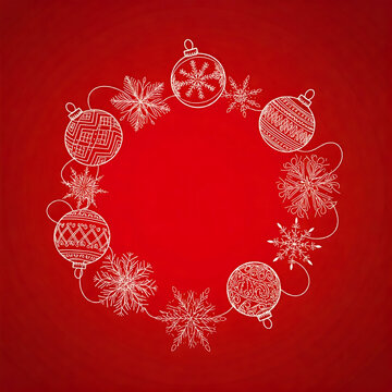 christmas greeting card freame