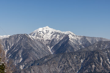Snowy mountains of Japan