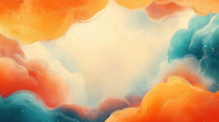 AAPI AANHPI Heritage Month Banner Template Abstract Background Empty Copy Space for Text Celebration Diverse Community Culture