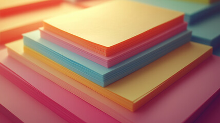 Colorful Wall of Sticky Notes with Handwritten Messages in a Vibrant Urban Setting. Sticky Note Post It Board Office. Business people meeting at office and use post it notes to share idea. Brainstorm