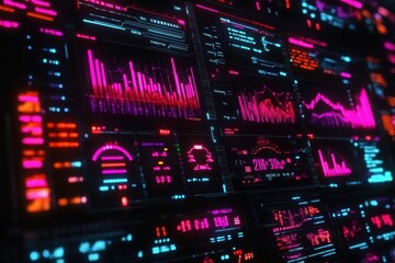 Dynamic data visualization digital interface infographic display tech environment abstract viewpoint information concept