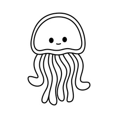 Jellyfish outline