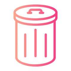 trash Line Gradient Icon