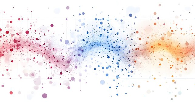 A scatter plot of companies comparing profit margins to market share within a sector