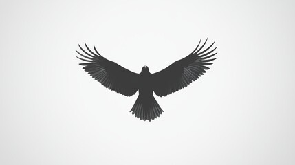 Fototapeta premium Captivating logo featuring a powerful phoenix