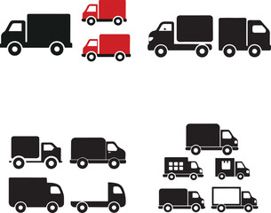 delivery van isolated Vector, delivery van    Silhouette, delivery van icon set, delivery van    logo,delivery van    Vector illustration, Vector Graphic, EPS 10 , clip art work,
