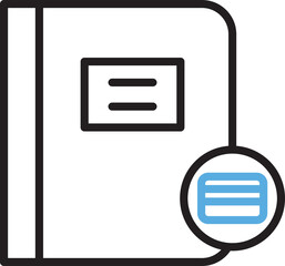 Book and Credit Card Line Icon
