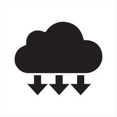 Cloud with upload/download arrows. The download and upload to the cloud icon.