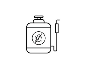 Pesticide icon vector symbol design illustration