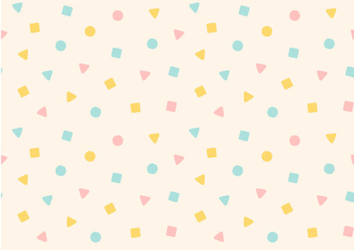 おしゃれで可愛い図形の背景パターン素材01