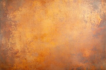 Brushed Copper Metal Texture Plate Background with Warm Metallic Tones and Grunge Details