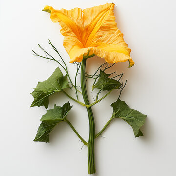 Cubios (Tropaeolum tuberosum) isolated on white background
