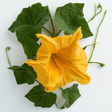 Cubios (Tropaeolum tuberosum) isolated on white background
