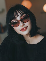 portrait of a woman in sunglasses