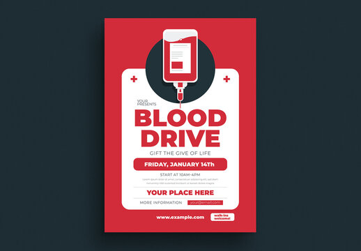 Blood Drive Event Flyer