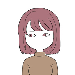 軽蔑の目で見る女性