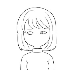 軽蔑の目で見る女性