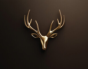Golden Deer Head