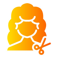 hair style Gradient icon
