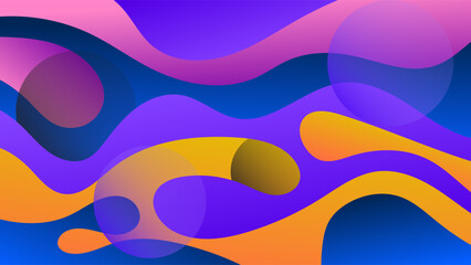 ABSTRACT BACKGROUND ELEGANT GRADIENT SMOOTH LIQUID COLORFUL DESIGN WITH HAND DRAWN SHAPES VECTOR TEMPLATE GOOD FOR MODERN WEBSITE, WALLPAPER, COVER DESIGN 