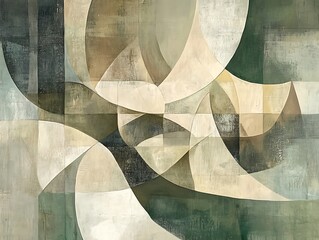 Convergence of Light: Abstract Geometric Symphony