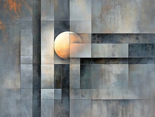 Convergence of Light: Abstract Geometric Symphony