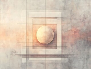 Convergence of Light: Abstract Geometric Symphony