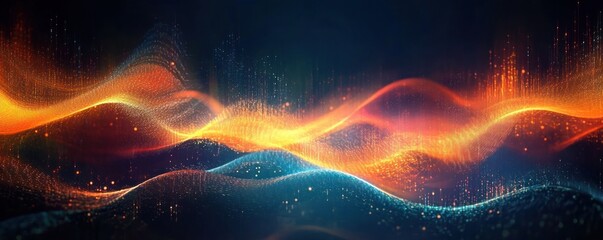 Abstract Digital Background for Technology Communication Neural Networks Artificial Intelligence Data Transfer Encryption Multimedia Science Education