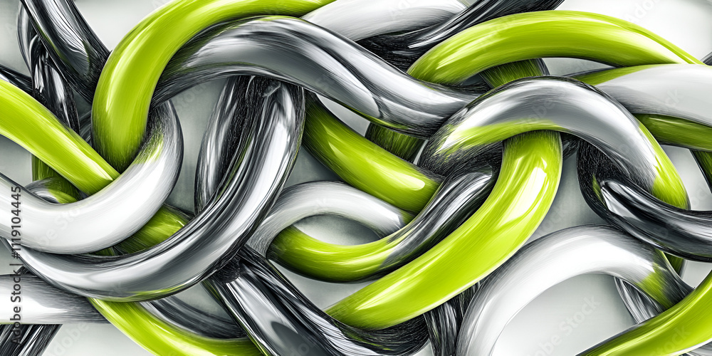 Poster abstract intertwined: a captivating abstract background featuring a mesmerizing interplay of sleek, 