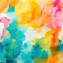 abstract wallpaper with bold colors shapes watercolor background spring colors