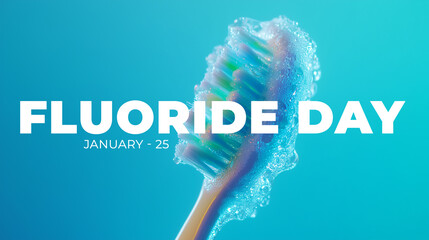 Fluoride Day. blush concept background.