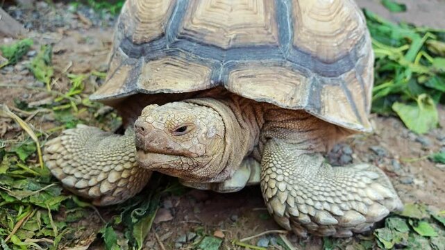 Tortoise on background