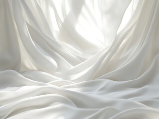 Fototapeta premium Glowing Waves of Satin Dreams