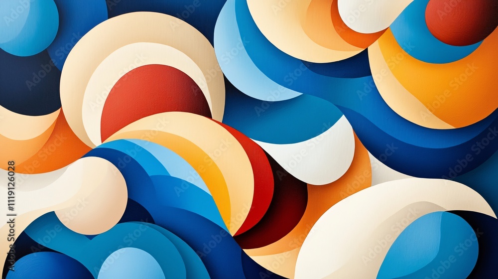 Poster abstract artistic waves colorful artwork digital design vibrant environment close-up view modern com
