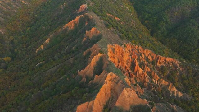 Shadows and Light: Stob Pyramids in Bulgaria through Cinematic Aerial Shots.
Capturing the unique contrasts of these formations from the sky at sunset.