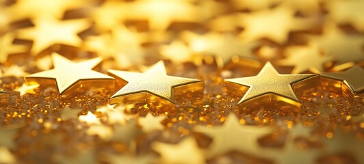 Golden Starry Dreamscape: A Luxurious Celebration of Success and Achievement