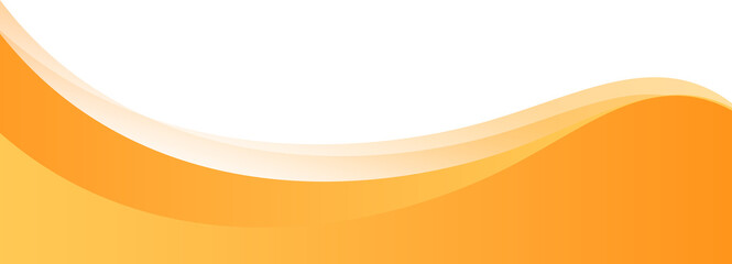 Orange Footer Wave Banner
