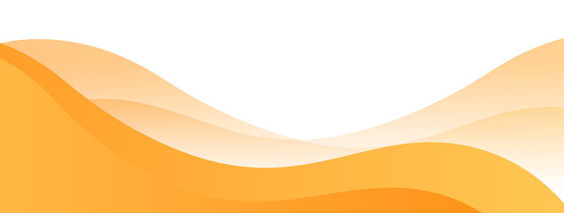 Orange Footer Wave Banner
