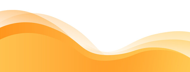 Orange Footer Wave Banner
