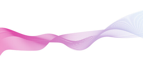 Abstract pink wave line in vector business texture. Pattern line blend curve flow futuristic background. Modern background futuristic energy sound waves technology concept background.