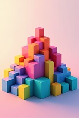 Obraz premium abstract vibrant geometric shapes, dynamic colorful gradients, energy-filled textured background, striking visual design for posters, banners, wallpapers and more