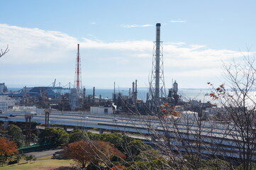 横浜の海景色