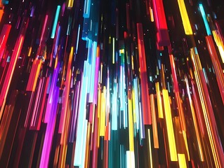 Obraz premium Prismatic Reverie: A Dance of Light and Color